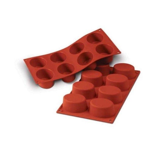 Forma din silicon, capacitate 8x110ml, dimensiuni prajituri 75x55mm