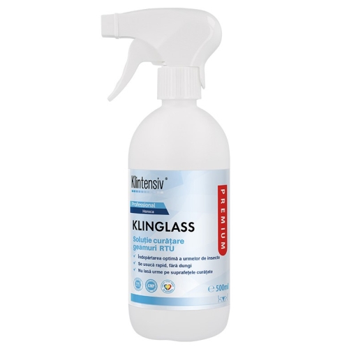 Solutie Profesionala RTU curatare geamuri 500 ml, Klintensiv