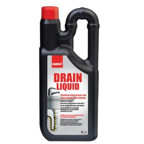 Solutie lichida pentru desfundat scurgeri, 1l, Sano