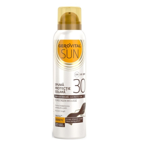  Gerovital Sun Spuma cu protectie solara, SPF 30, 150 ml