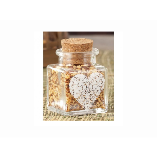 Borcan cu dop din pluta, din sticla, dimensiuni 450x450x650mm