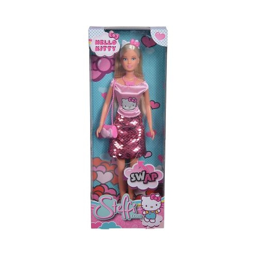 Papusa Steffi cu fusta cu paiete Hello Kitty, Steffi Love