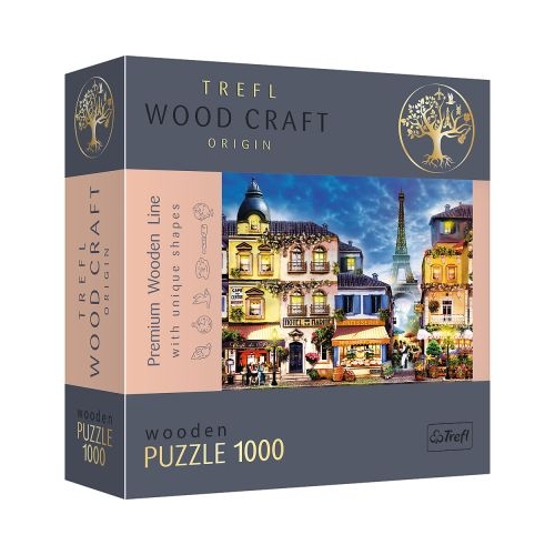 Puzzle din lemn strada franceza 1000 de piese