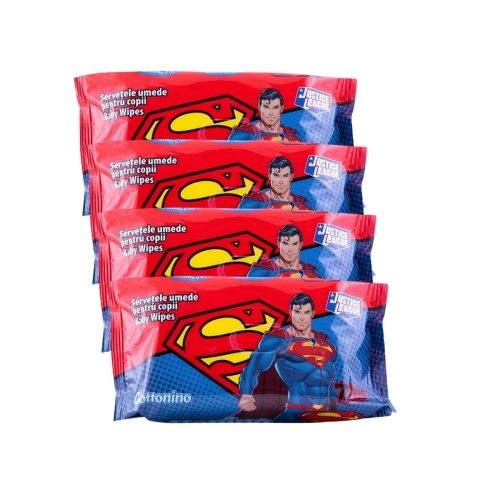 Cottonino Superman Servetele umede pentru copii, 72 buc x 4 buc