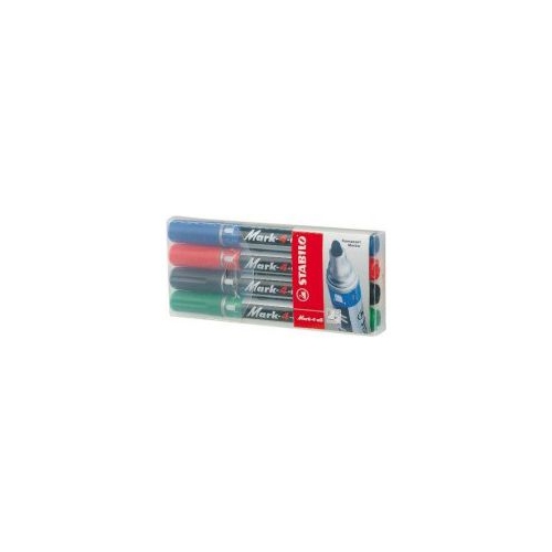 Marker permanent Schneider Maxx 130, 4 culori/set, 1-3mm