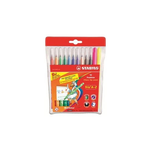 Markere Stabilo Power pentru copii, 12 culori/cutie