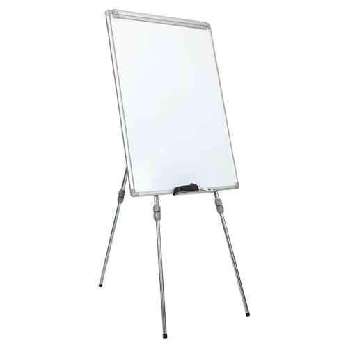 Tabla magnetica, INT-619-4F, rama aluminiu, trepied ajustabil, 70x100 cm, Noki