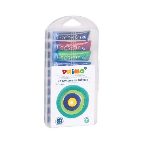 Tempera Morocolor, 12ml/tub aluminiu, 10 culori/set (MC15568)