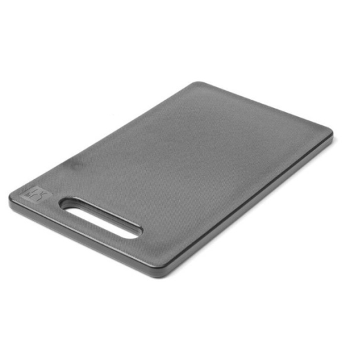 Tocator universal negru cu maner, 300x200x(H)10 mm, Hendi, polietilena HDPE, ambele parti potrivite pentru taiere, potrivit si la uz profesional