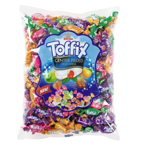 Bomboane gumate umplutura de fructe, 1 kg, Toffix	