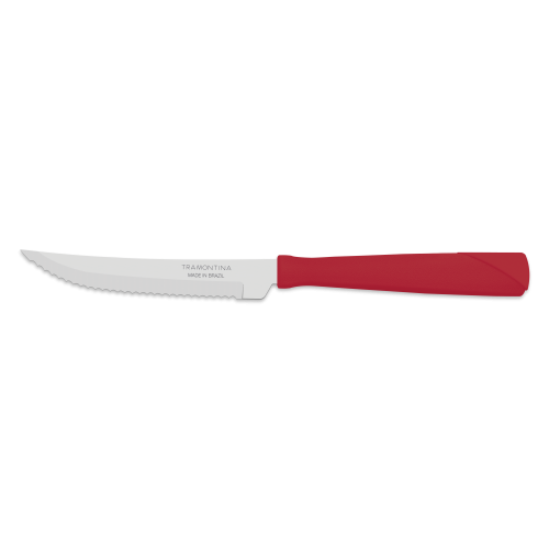 Cutit friptura, gama New Kolor, culoare rosu, lungime lama 100mm, lungime totala 195mm