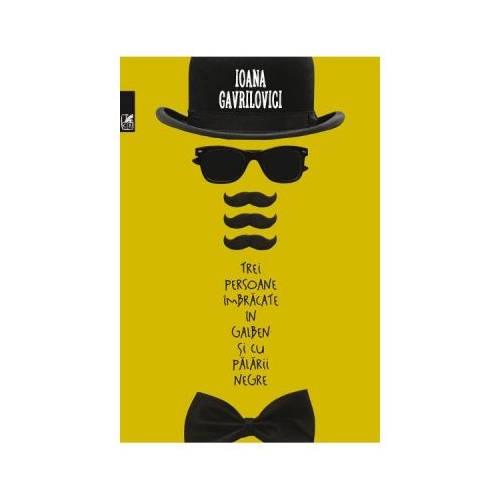 Trei persoane imbracate in galben si cu palarii negre - Ioana Gavrilovici