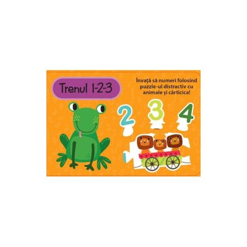 Trenul 1-2-3. Carte cu puzzle - Louise Buckens