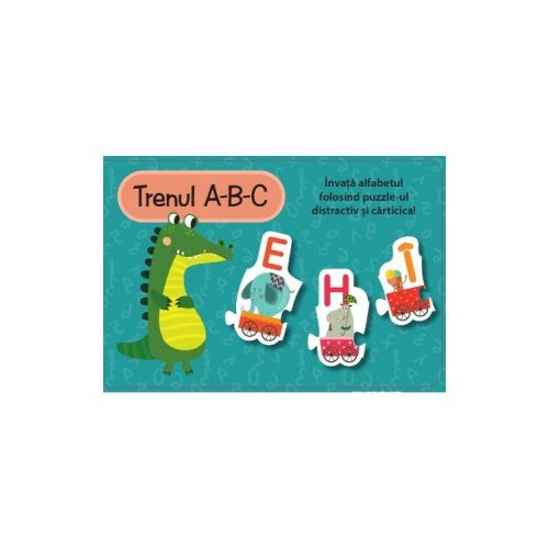 Trenul A-B-C Set cu puzzle - Louise Buckens