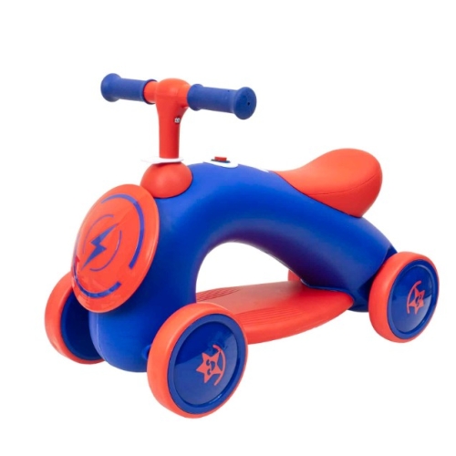 Tricicleta din plastic, fara pedale pentru copii, cu muzica si lumini, Z-TOOLS