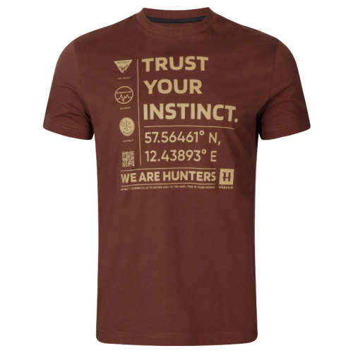Tricou Instinct S/S Burgundy Harkila