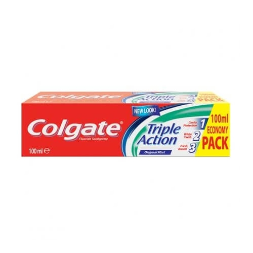 Colgate pasta de dinti Triple Action, 100 ml. Produs pentru igiena dentara