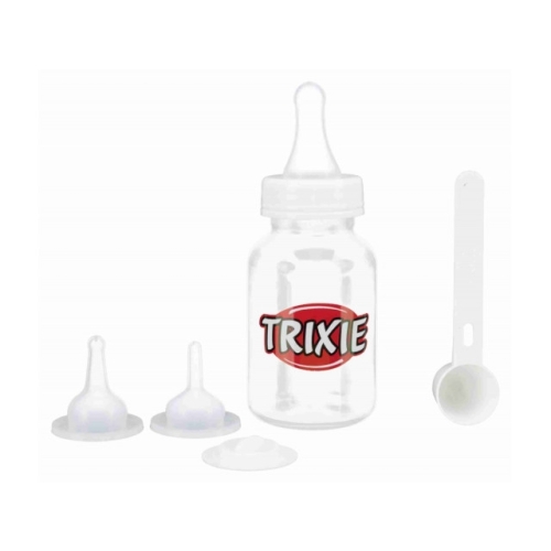 Trixie Biberon de 120 ml cu 3 Tetine Silicon si Dozator