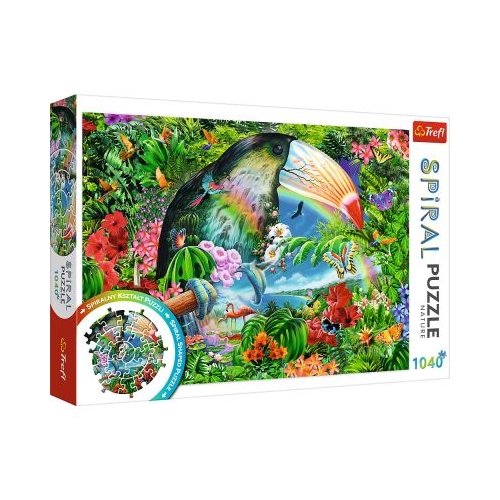 Puzzle spiral animale tropicale 1040 piese