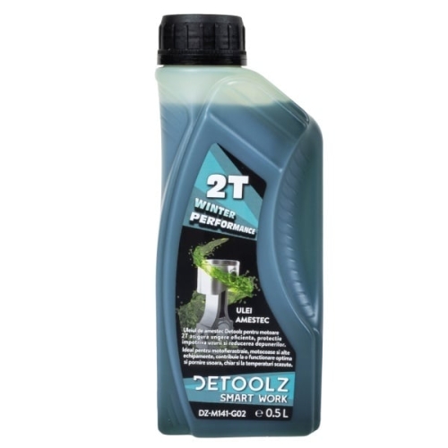 Ulei amestec 2T, Detoolz, VERDE 0.5L