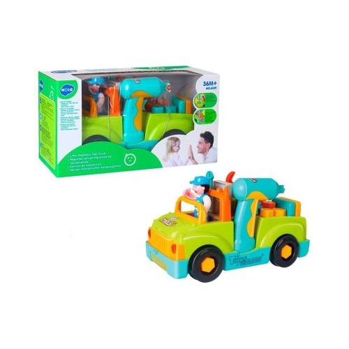 Camionul plin cu scule al micului mecanic cu lumini si sunete, Hola