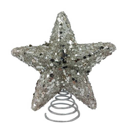 Varf de brad stea sampanie 15 cm Xmas, Prosper