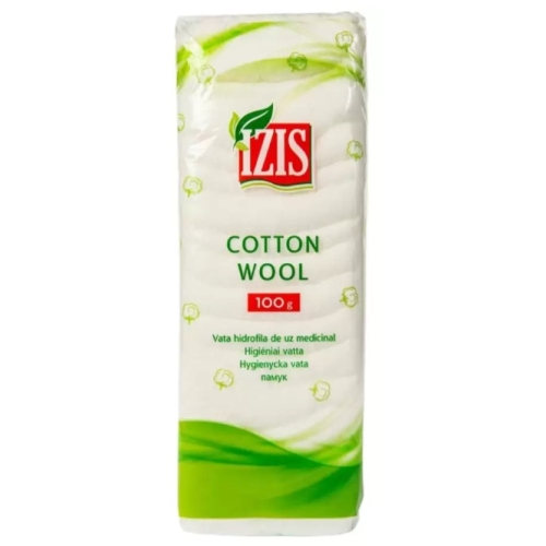 Izis Vata Hidrofila 100 g. Produs pentru demachiere si curatare piele