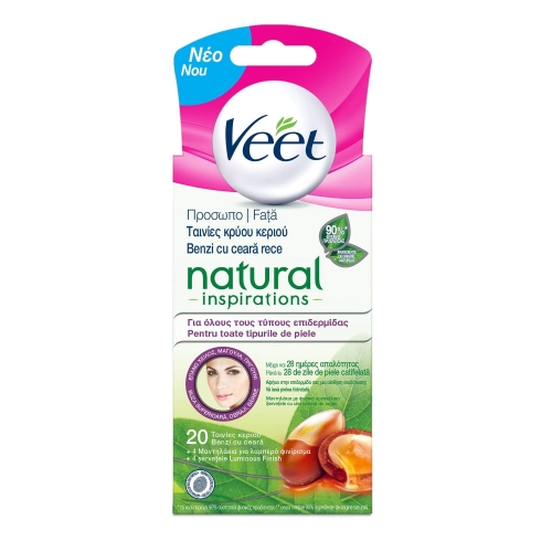 Veet Benzi depilatoare cu Ulei de Argan, pentru fata, 20 bucpe grupdzc.ro✅. Descopera gama copleta de produse la oferte speciale✅!