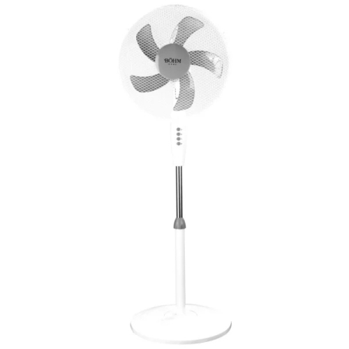 Ventilator de Podea 16in BOHM BLSF-4043, Numar viteze 3, 50W Inaltime reglabila pana la 125 cm