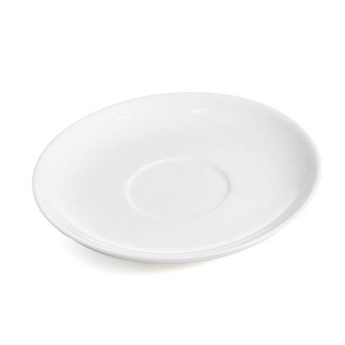 Farfurie ceasca, portelan alb, diametru 155mm, inaltime 20mm