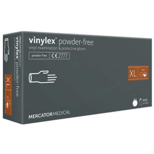 Manusi unica folosinta vinil nepudrate marimea XL alb transparent 100buc, Mercator