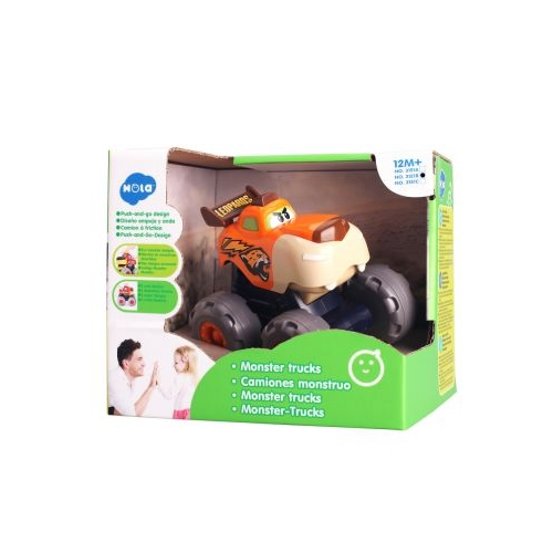 Masinuta bebe monster truck leopardul infuriat, Hola