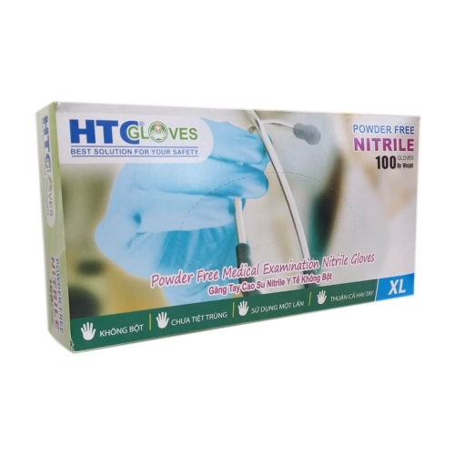 HTC GLOVE Manusi nepudrate Nitril Marimea XL, 100 buc