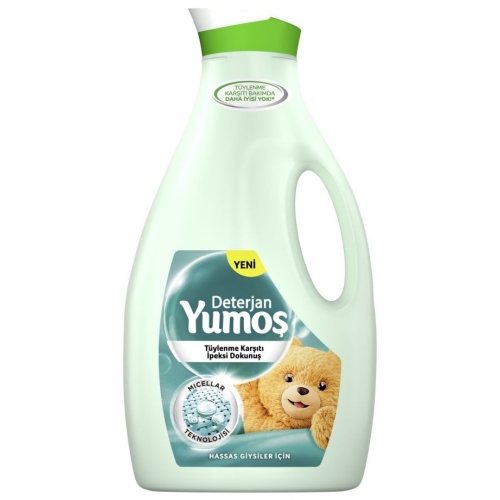 Detergent lichid pentru tesaturi delicate, 42 spalari, 2520ml, Yumos