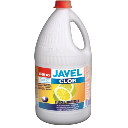 Sano Javel Clor Inalbitor 2in1 cu parfum de lamaie, 4 L