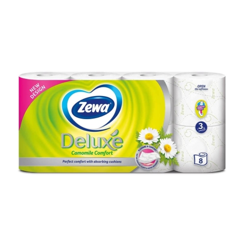 Zewa Deluxe Hartie igienica Camomile Comfort, 3 straturi, 8 rolepe grupdzc.ro✅. Descopera gama copleta de produse la oferte speciale✅!